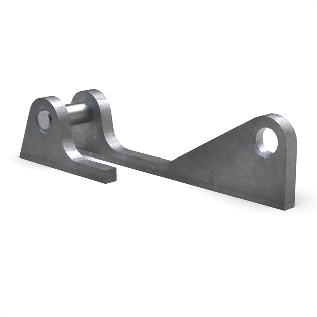 Terex 80-120 Right Coupling , cut from solid plate