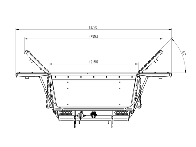 Stora BM Klaffskopa#1700L, 2200mm